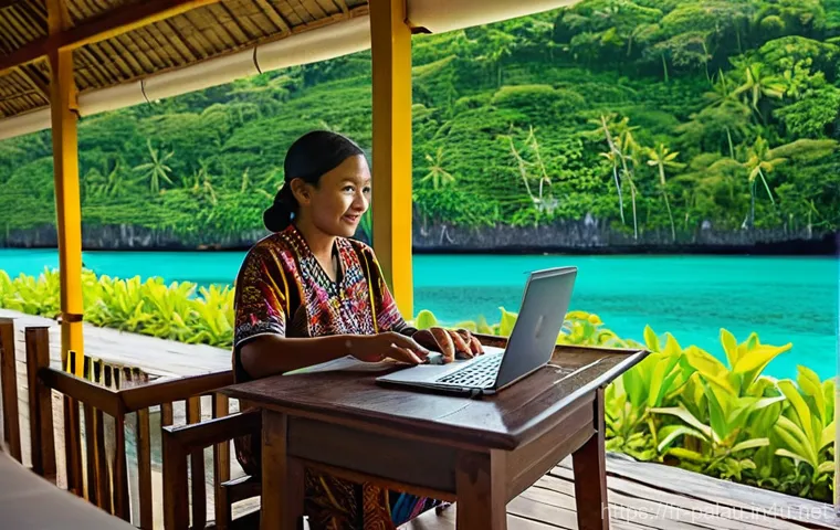 팔라우에서 창업하기 - **"Ecotourism Exploration in Palau's Pristine Waters"**
    A vibrant, sun-drenched underwater scene...