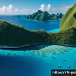 팔라우에서의 원격 근무 가능성 - Here are three detailed image generation prompts in English, based on the provided text about Palau: